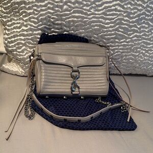 Rebecca Minkoff Light Gray Crossbody Bag